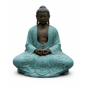 Large Turquoise & Stone Thai Buddha - 0.96m