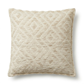 2x Lux Comfort Cushion Cover - Neutral Geo Creme - 45x45cm