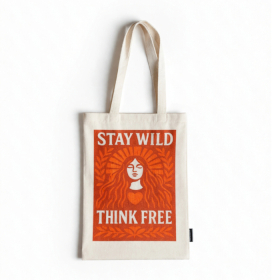 5x Iconic Toni Tote Bag - Stay Wild (42x30cm) - Natural 10oz