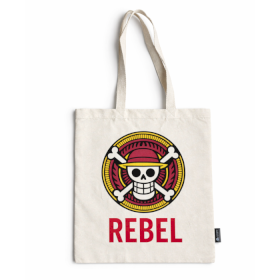 10x Iconic Basic Tote Bag - REBEL- (40x36cm) - Natural 4oz