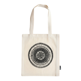 10x Iconic Basic Tote Bag - Urban Mandela- (40x36cm) - Natural 4oz