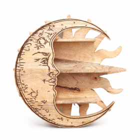 Sunrays & Moon 3 Tier Wall Shelf