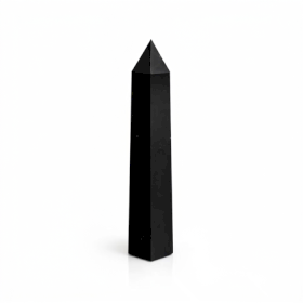 Gemstone Six Face Obelisk Point approx 17cm - Black Tourmaline