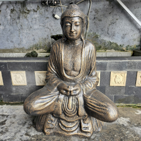 Large Antique Gold Thai Buddha - 0.96m