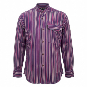 XLarge - Nomad Sari Grandad Shirt - Black Purple
