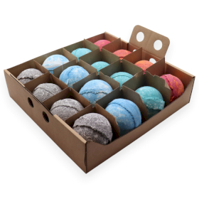 16x Crystal Bath Bomb - Fire, Eath, Water, Air - Discovery Pack