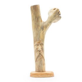 Greenman Handmade Parasite Wood Carving