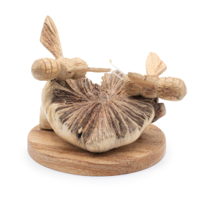 Bees in The Works Handmade Parasite Wood Carving