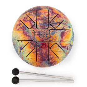 Low Med Happy Drum Volcanic Splash - 15x7cm
