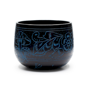 Cauldron Singing Bowl - Magic Mushroom - Blue (15cm)
