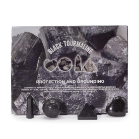 12x Ready to Retail Assorted Gemstone Shapes - Black Tourmaline