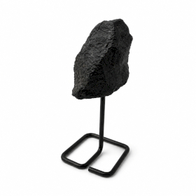 3x Mineral Specimens on Metal Stand - Black Tourmaline