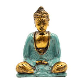 Teal & Gold Buddha - Medium