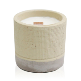 3x Pot Concrete Soy Candle - Grey - Coffee in the Club