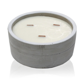 2x Large Concrete Soy Candle - Patchouli & Dark Amber
