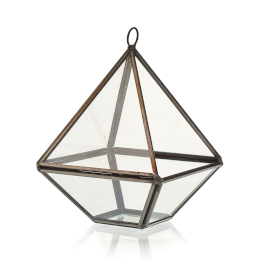 Glass Terrarium - Small Pyramid