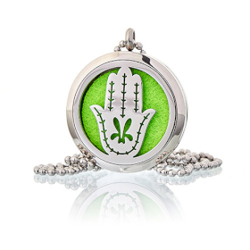 Aromatherapy Jewellery Necklace - Hand of Fatima 30mm