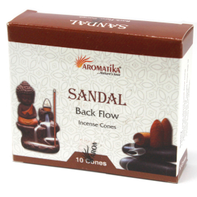 12x Aromatica Backflow Incense Cones - Sandalwood