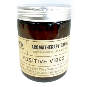 Aromatherapy Soy Candle 200g - Positive Vibes
