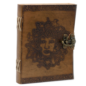 Leather Greenman Notebook (20x15 cm)