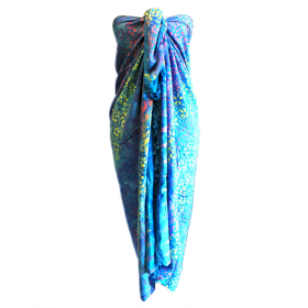 4x Bali Block Print Sarong - Pretty Petals (4 Assorted Colours)