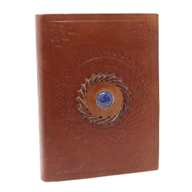 Leather Lapis Notebook  17x12 cm