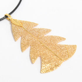 Necklace - Festive Fir - Gold