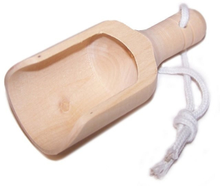 10x Mini Wooden Scoops