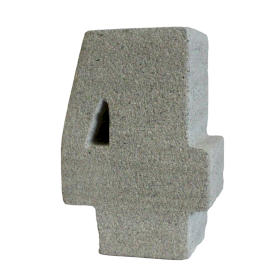 3x No.4 Granite Candle Holder