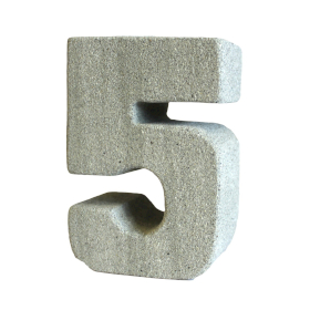 3x No.5 Granite Candle Holder