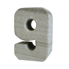 3x No.9 Granite Candle Holder