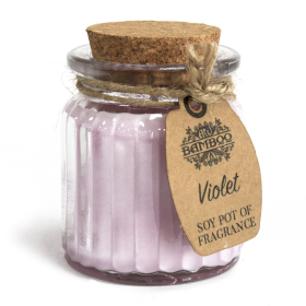 6x Violet Soy Pot of Fragrance Candles