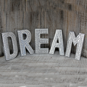 5x Sm Arty Aluminum Letters - DREAM