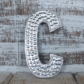 4x Sm Arty Aluminum Letters - C