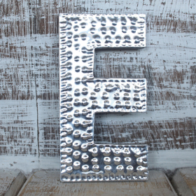 4x Sm Arty Aluminum Letters - E