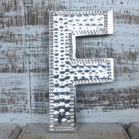 4x Sm Arty Aluminum Letters - F