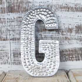 4x Sm Arty Aluminum Letters - G