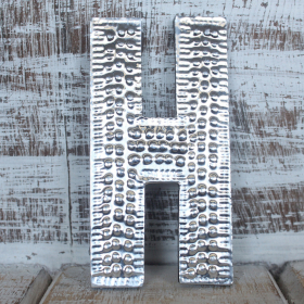 4x Sm Arty Aluminum Letters - H