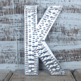 4x Sm Arty Aluminum Letters - K