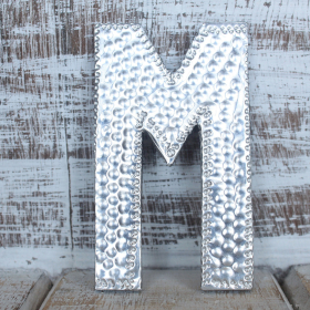 4x Sm Arty Aluminum Letters - M