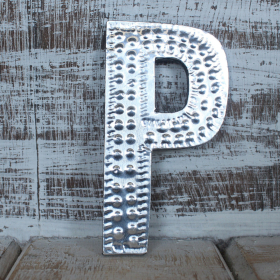 4x Sm Arty Aluminum Letters - P