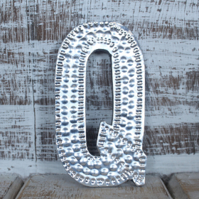 4x Sm Arty Aluminum Letters - Q