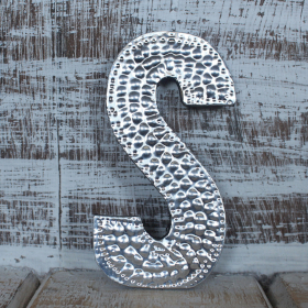 4x Sm Arty Aluminum Letters - S