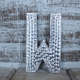4x Sm Arty Aluminum Letters - W