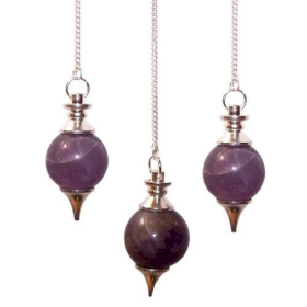 3x Sphere Pendulums - Amethyst