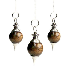 3x Sphere Pendulums - Tiger Eye