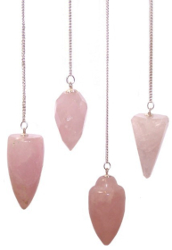 3x Magic Pendulum - Rose Quartz