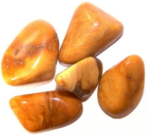 24x L Tumble Stones - Yellow Jasper L