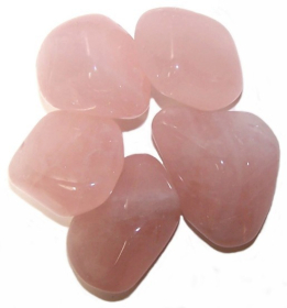 24x L Tumble Stones - Rose Quartz