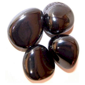 24x L Tumble Stones - Hematite